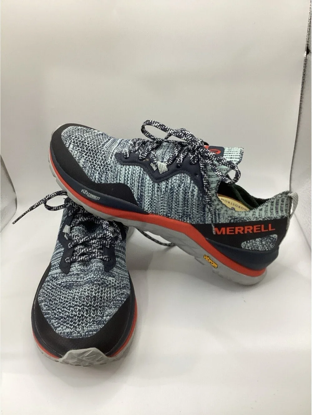 Merrell Women's Mag-9 Trail Running Sneakers Size 9.5 Gray & Mint Green